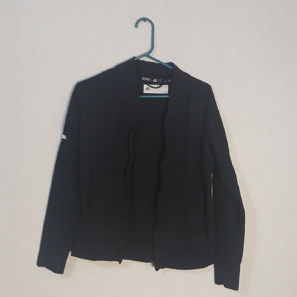 Adidas Black and White Athletic Jacket